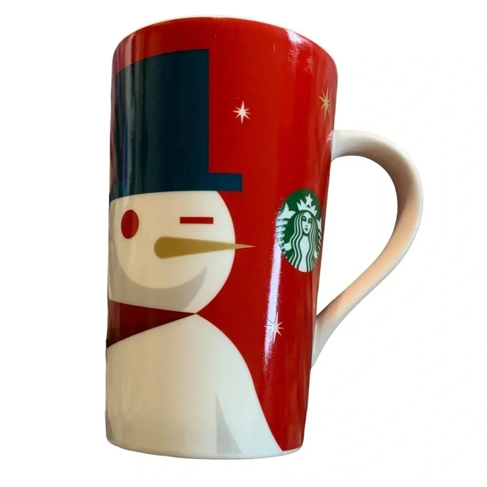 Starbucks Christmas coffee 2012 mug with Snowman